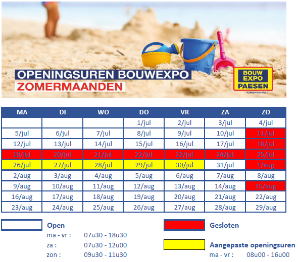Paesen BouwExpo - Bouwverlof 2021